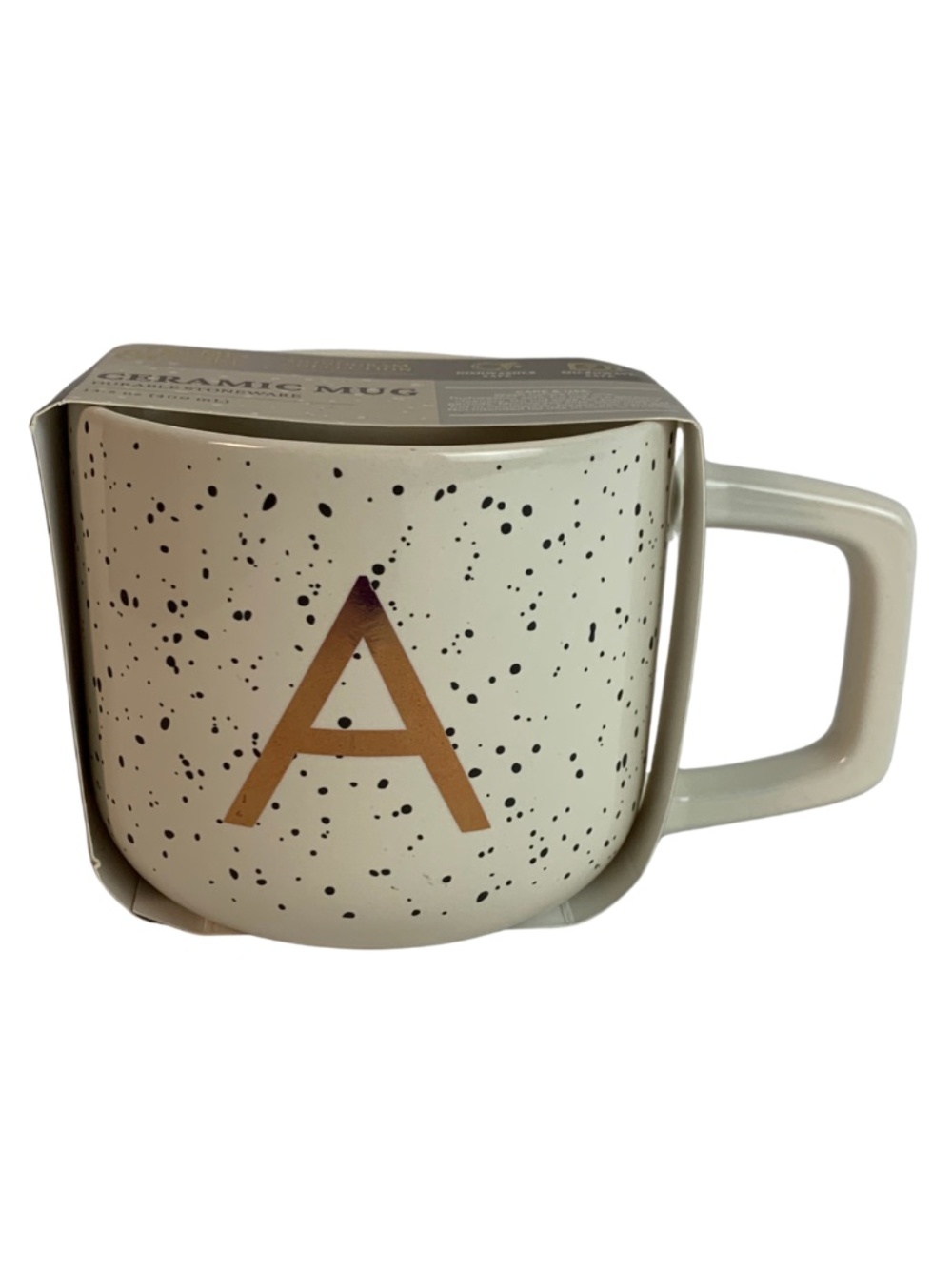 Thyme & Table Monogram "A" Ceramic Mug 13.5 fl oz